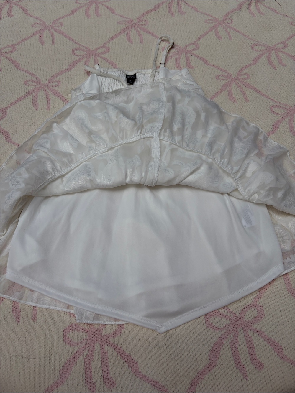 White Ruffle Layer Dress - Picture 6 of 8